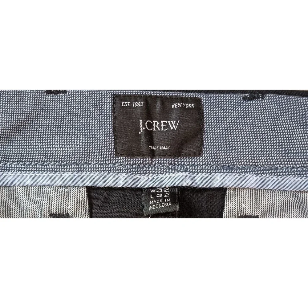 J Crew Slim Chino Pants Mens 32x32 Black AR885 NWT Casual Trousers Classic
